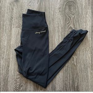 Gymshark x Whitney Simmons black ribbed leggings